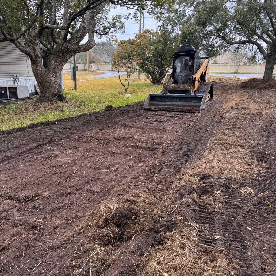 Recently cleared residential lot in Lake County, Florida