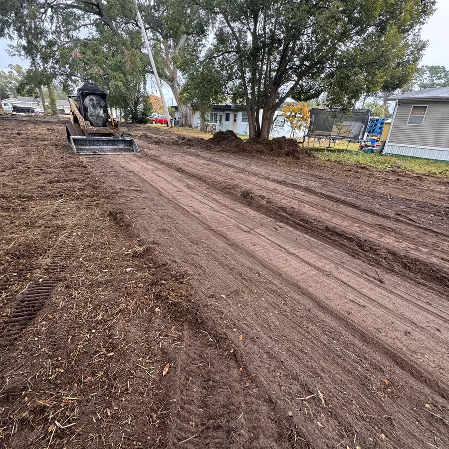 Cleared property after brush and vegetation removal in Lake County, FL