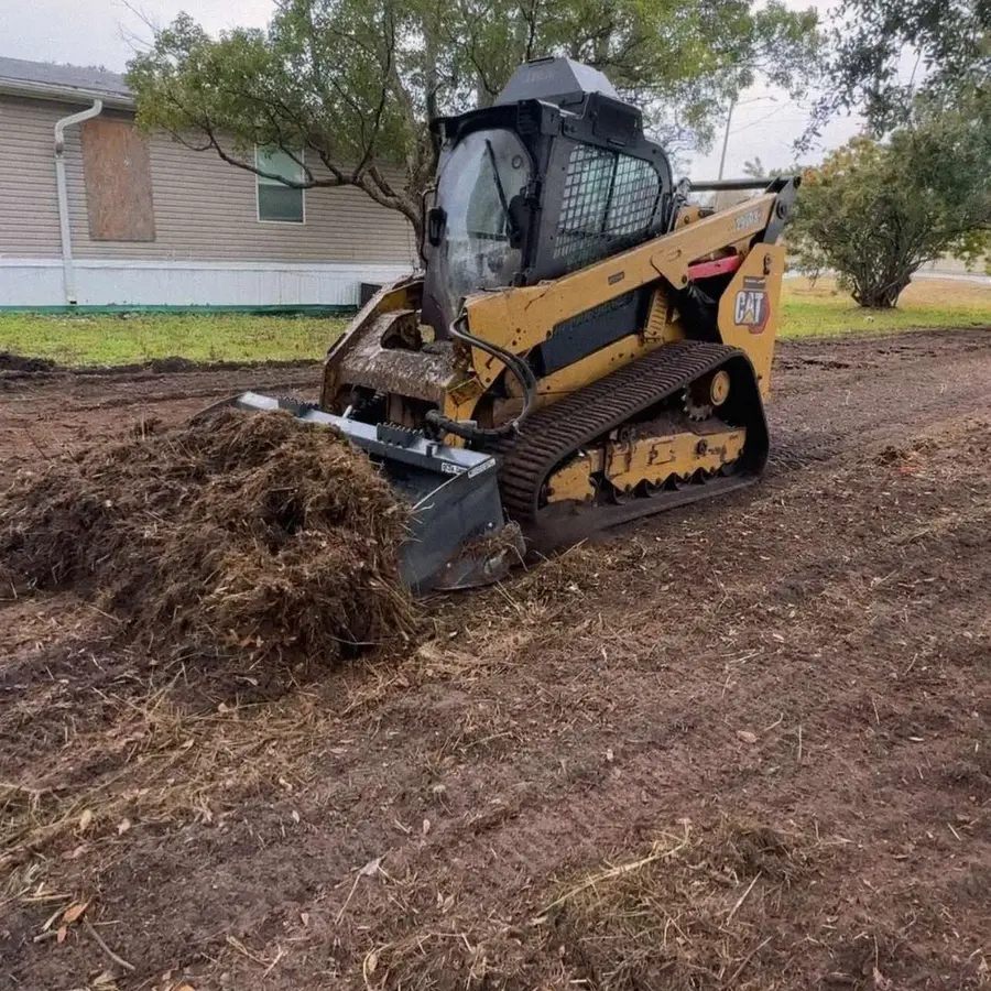 Graded site prepared for new construction in Lake County, Florida
