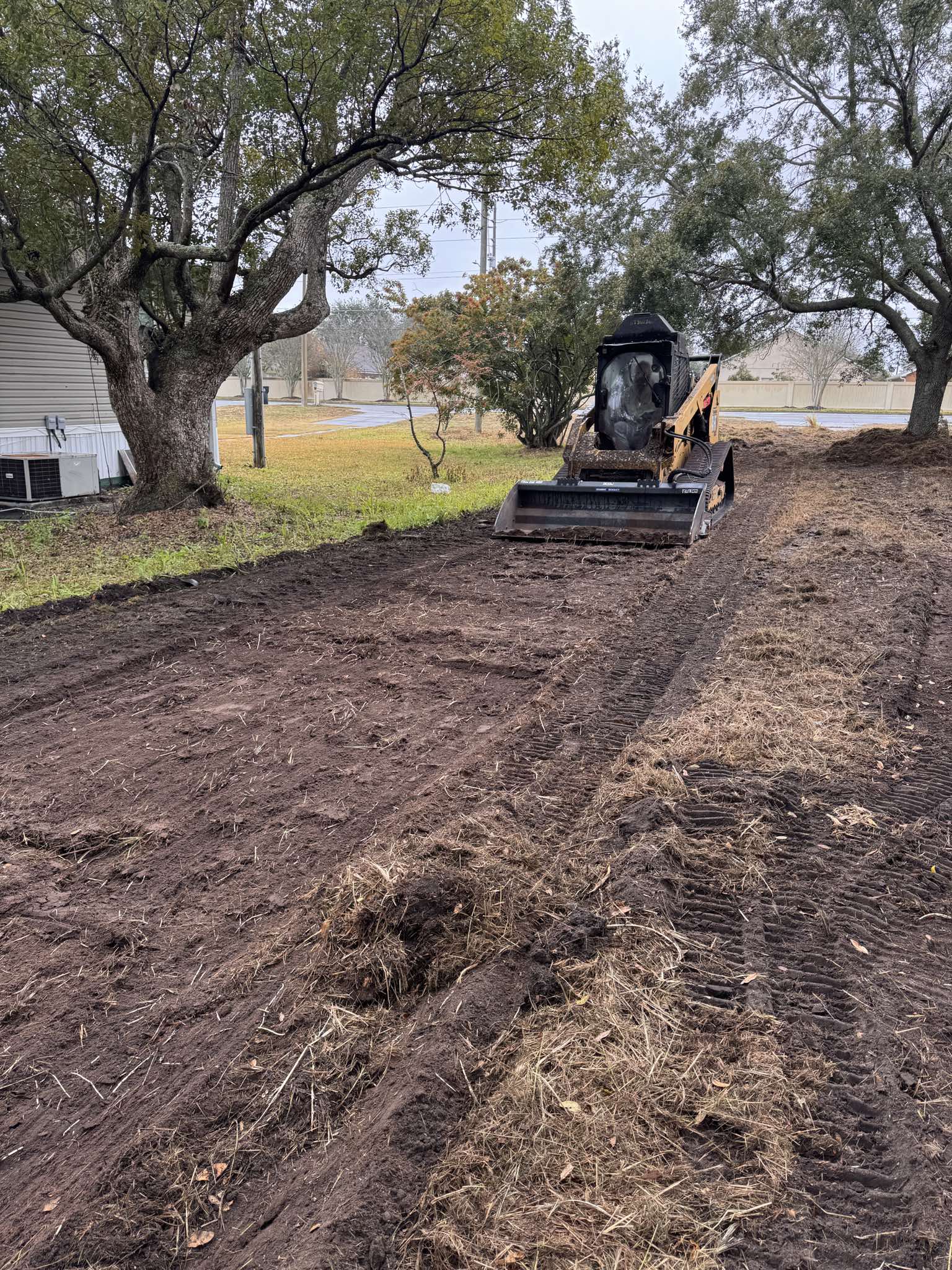 Recently cleared residential lot in Lake County, Florida